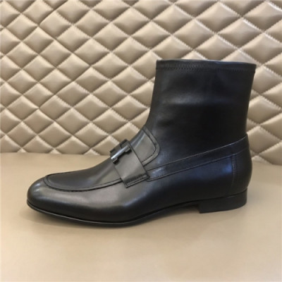 Hermes 2020 Men's Leather Ankle Boots -  에르메스 2020 남성용 앵글부츠  , HERS0342, Size(240-270), 블랙