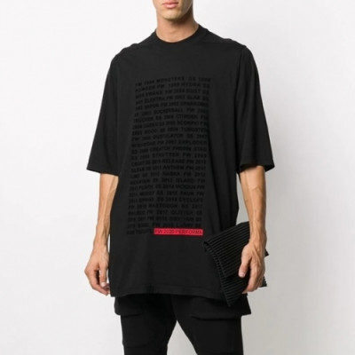 [릭오웬스]Rick Owens 2020 Mens Casual Short Sleeved Thirts - 릭오웬스 2020 남성 캐쥬얼 반팔티 Ric0036x.Size(s - xl).블랙