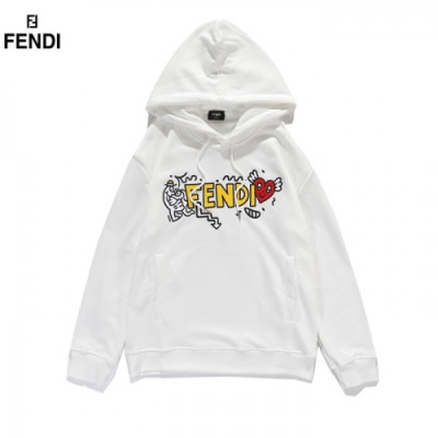 [펜디]Fendi 2020 Mens Logo Casual Cotton Hoodie - 펜디 2020 남성 로고 캐쥬얼 코튼 후디 Fen0841x.Size(m - 2xl).화이트