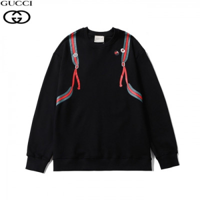 [구찌]Gucci 2020 Mm/Wm Logo Crew-neck Cotton Tshirts - 구찌 2020 남/녀 로고 코튼 크루넥 코튼 긴팔티 Guc03127x.Size(m - 2xl).블랙