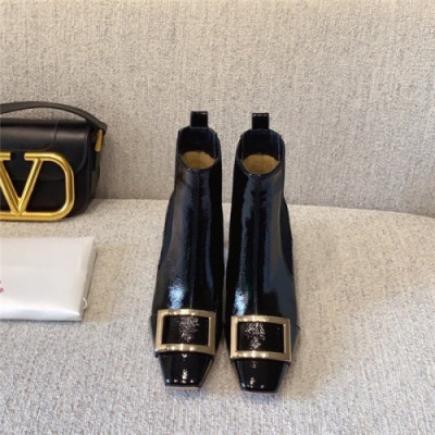 Valentino 2020 Women's Leather Ankle Boots - 발렌티노 2020 여성용 레더 앵글부츠 VTS0212, Size(225-255), 블랙