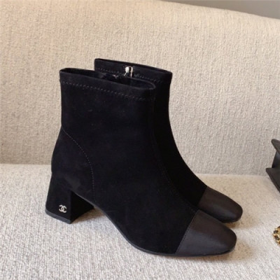 Chanel 2020 Women's Leater Ankle Boots - 샤넬 2020 여성용 레더 앵글부츠 CHAS0457,Size(225-255).블랙