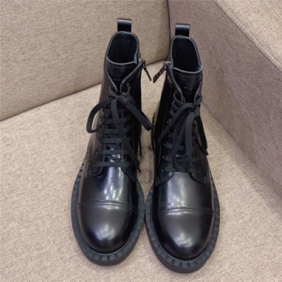Prada 2020 Women's Leather Ankle Boots - 프라다 2020 여성용 레더 앵글부츠 , PRAS0596, Size(225-255), 블랙