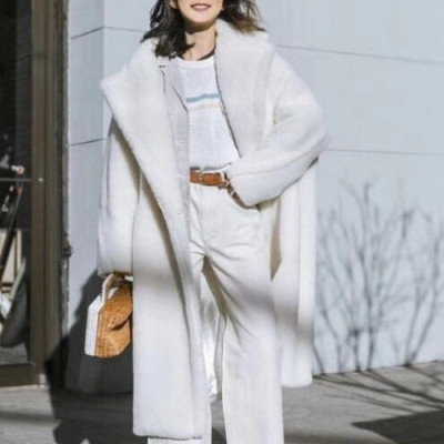 [매장판]Maxmara 2020 Ladies Luxury Flannel Coats - 막스마라 2020 여성 럭셔리 플란넬 코트 Max0059x.Size(s - l).화이트