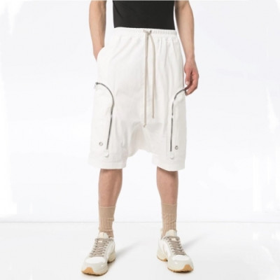 [릭오웬스]Rick Owens 2020 Mens Logo Casual Half Pants - 릭오웬스 2020 남성 로고 캐쥬얼 반바지 Ric0062x.Size(s - l).화이트