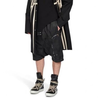 [릭오웬스]Rick Owens 2020 Mens Logo Casual Half Pants - 릭오웬스 2020 남성 로고 캐쥬얼 반바지 Ric0064x.Size(s - l).블랙