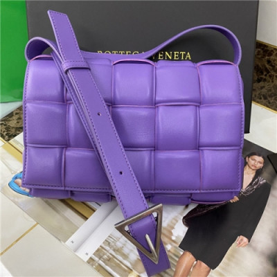 [보테가 베네타]Bottega Veneta 2020 Women's Leather Cassette Bag/Shoulder Bag 25cm - 보테가베네타 2020 여성용 레더 카세스 숄더백 25cm,,BVB0590,퍼플