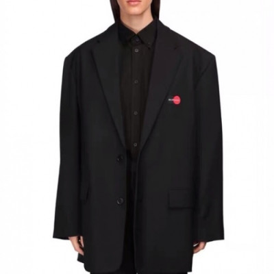 [발렌시아가]Balenciaga 2020 Mm/Wm Logo Cotton Suit Jackets - 발렌시아가 2020 남자 로고 코튼 슈트 재킷 Bal0839x.Size(s - l).블랙