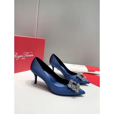 Rogger Vivier 2023 Women High Heel Shoes - 로저비비에 2023 여성용 하이힐 슈즈, RVS0153, Size(225-250), 블루