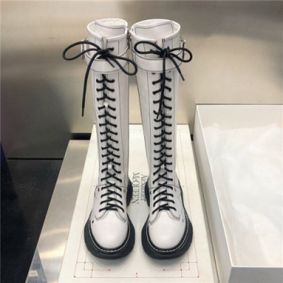 Alexander Mcqueen 2020 Leather Boots - 알렉산더 맥퀸 2020 레더 부츠, AMQS0174,Size(225 - 255).화이트