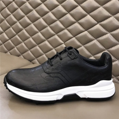 Burluti 2020 Men's Leather Running Shoes - 벌루티 2020 남성용 레더 런닝슈즈,BERTS0108, Size(240-275), 블랙