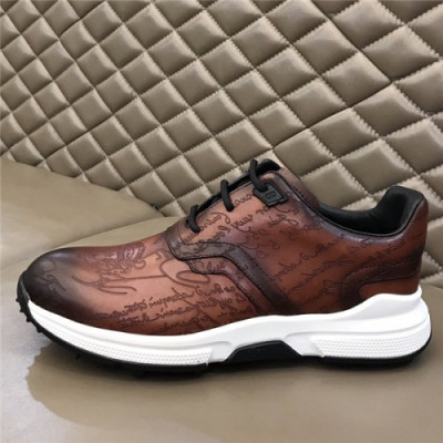 Burluti 2020 Men's Leather Running Shoes - 벌루티 2020 남성용 레더 런닝슈즈,BERTS0110, Size(240-275), 브라운