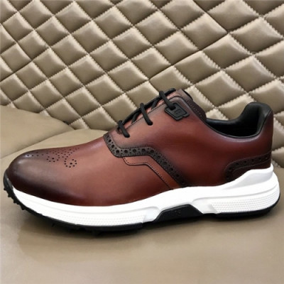 Burluti 2020 Men's Leather Running Shoes - 벌루티 2020 남성용 레더 런닝슈즈,BERTS0117, Size(240-275), 브라운