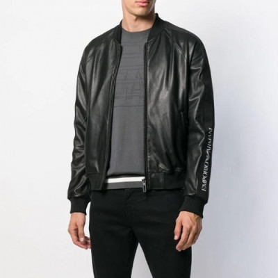 [알마니]Armani 2020 Mens Classic Leather Jackets - 알마니 2020 남성 클래식 캐쥬얼 가죽 자켓 Arm0795x.Size(m - 3xl).블랙