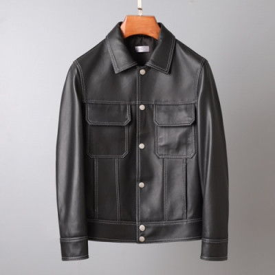 [디올]Dior 2020 Mens Logo Modern Leather Jacket - 디올 2020 남성 모던 가죽 자켓 Dio0895x.Size(m - 3xl).블랙