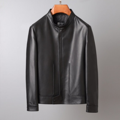 [제냐]Ermenegildo Zegna 2020 Mens Business Leather Jacket - 에르메네질도 제냐 2020 남성 비지니스 가죽 자켓 Zeg0209x.Size(m - 3xl).블랙