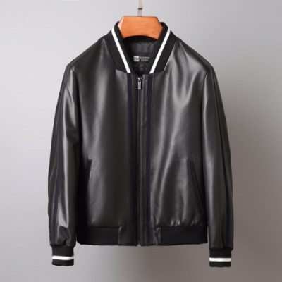 [제냐]Ermenegildo Zegna 2020 Mens Business Leather Jacket - 에르메네질도 제냐 2020 남성 비지니스 가죽 자켓 Zeg0210x.Size(m - 3xl).블랙