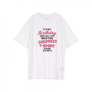 [베트멍]Vetements 2020 Mm/Wm Printing Logo Cotton Short Sleeved Oversize Tshirts - 베트멍 2020 남/녀 프린팅 로고 코튼 오버사이즈 반팔티 Vet0105x.Size(xs - l).화이트