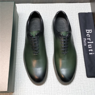 Berluti 2020 Men's Leather Sneakers - 벨루티 2020 남성용 레더 스니커즈, Size(240-275),BERTS0132, 올리브