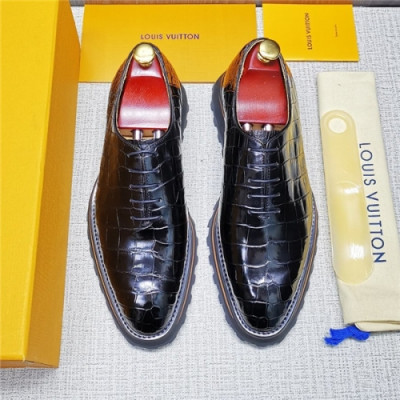 Louis Vuitton 2020 Men's Leather Oxford Shoes - 루이비통 2020 남서용 레더 옥스퍼드 슈즈, Size(240-275),LOUS1415, 블랙