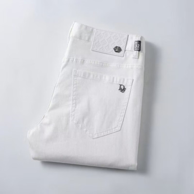 [디올]Dior 2024 Mens Logo Classic Denim Jeans - 디올 2024 남성 로고 클래식 데님 청바지 Dio0900x.Size(29 - 38).화이트