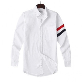 [톰브라운]Thom Browne 2020 Mens Strap Cotton Tshirts - 톰브라운 2020 남성 스트랩 코튼 셔츠 Thom01058x.Size(s - 2xl).화이트