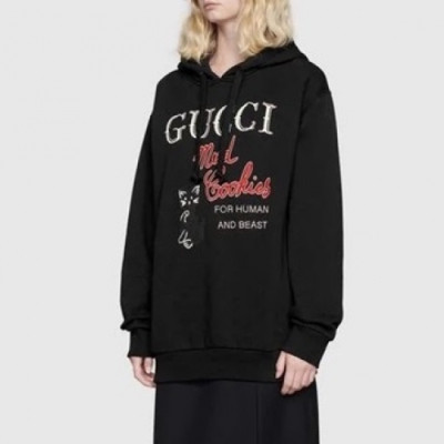 [구찌]Gucci 2020 Mm/wm Logo Casual Oversize Cotton Hooded - 구찌 2020 남/녀 로고 캐쥬얼 오버사이즈 코튼 후드티 Guc03150x.Size(s - 2xl).블랙