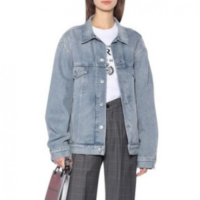 [발렌시아가]Balenciaga 2020 Mm/Wm Logo Casual Oversize Denim Jackets - 발렌시아가 2020 남/녀 로고 캐쥬얼 오버사이즈 데님 재킷 Bal0852x.Size(s - xl).블루