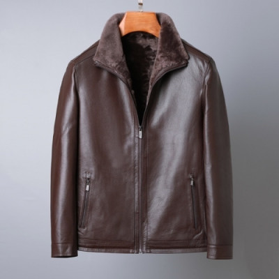 [버버리]Burberry 2020 Mens Casual Leather Jackets - 버버리 2020 남성 캐쥬얼 가죽 자켓 Bur03199x.Size(m - 3xl).브라운