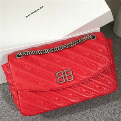 [발렌시아가]  Balenciaga 2020 BB Round Shoulder Bag,26cm - 발렌시아가 2020 비비 라운드 숄더백,26cm,BGB0634,레드