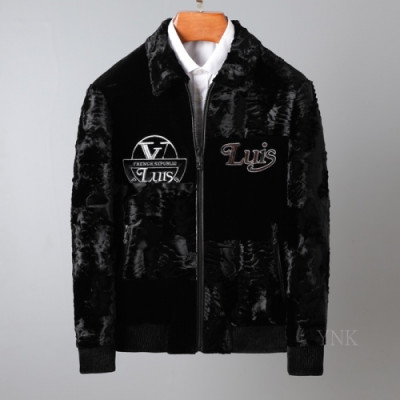 [루이비통]Louis vuitton 2020 Mens Logo Leather Jackets - 루이비통 2020 남성 로고 가죽 자켓 Lou02364x.Size(m - 3xl).블랙