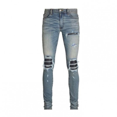 [아미리]Amiri 2020 Mens Trendy Denim Pants - 아미리 2020 남성 트렌디 데님 팬츠 Ami0136x.Size(28 - 36).블루