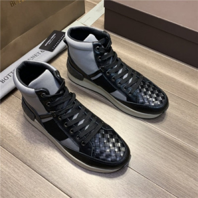 Bottega Veneta 2020 Men's Leather Sneakers - 보테가베네타 2020 남성용 레더 스니커즈, Size(240-275),BVS0180,블랙