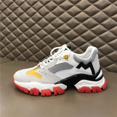 Moncle 2020 Men's Leather Sneakers - 몽클레어 2020 남성용 레더 스니커즈, Size(240-275),MONCS0048,화이트