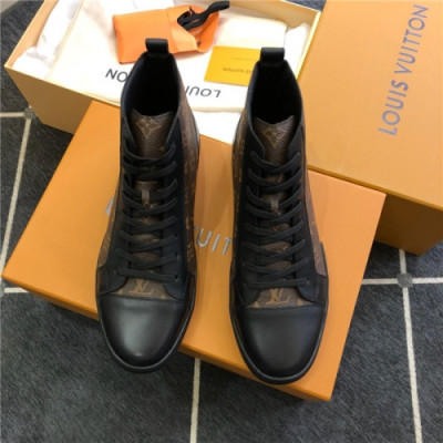Louis Vuitton 2020 Men's Leather Sneakers - 루이비통 2020 남성용 레더 스니커즈, Size(240-275),LOUS1440,블랙