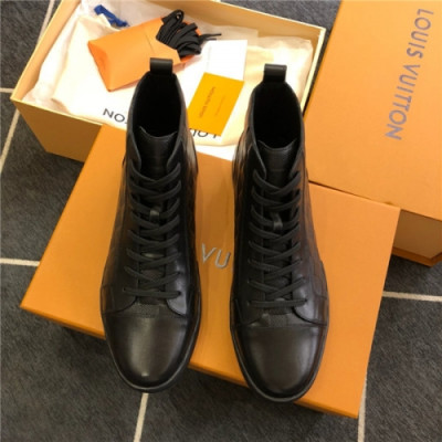 Louis Vuitton 2020 Men's Leather Sneakers - 루이비통 2020 남성용 레더 스니커즈, Size(240-275),LOUS1441,블랙