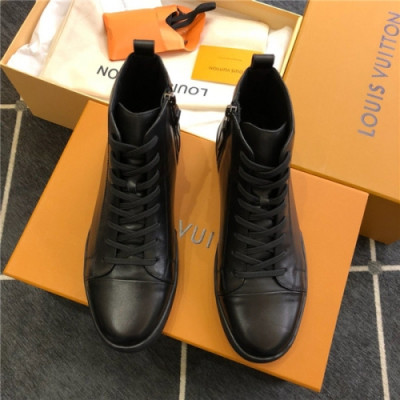 Louis Vuitton 2020 Men's Leather Sneakers - 루이비통 2020 남성용 레더 스니커즈, Size(240-275),LOUS1442,블랙