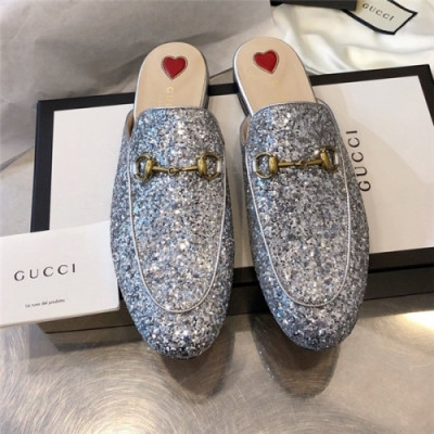Gucci 2020 Women's Leather Slipper - 구찌 2020 여성용 레더 슬리퍼,Size(225-255),GUCS1232,실버