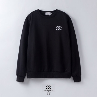 [샤넬]Chanel 2020 Mm/Wm Crew-neck Logo Cotton Tshirts - 샤넬 2020 남/녀 크루넥 로고 코튼 긴팔티 Cnl0622x.Size(s - 2xl).블랙