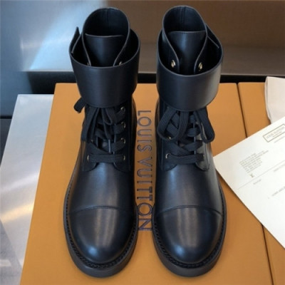 Louis Vuitton 2020 Women's Leather Ankle Boots - 루이비통 2020 여서용 레더 앵글부츠, Size(225-255), LOUS1445,블랙