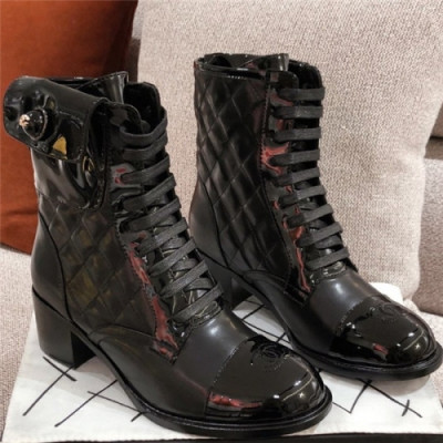 Chanel 2020 Women's Leather Ankle Boots - 샤넬 2020 여성용 레더 앵글부츠, Size(225-255), CHAS0475,블랙