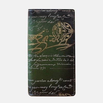 [벨루티] Berluti Custom Leater Wallet, 19cm - 벨루티 커스텀급 장지갑, 19cm, BLTW0002,그린