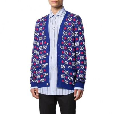 [구찌]Gucci 2020 Mens Trendy V-neck Cardigan - 구찌 2020 남성 트렌디 브이넥 가디건 Guc03172x.Size(s - 2xl).블루