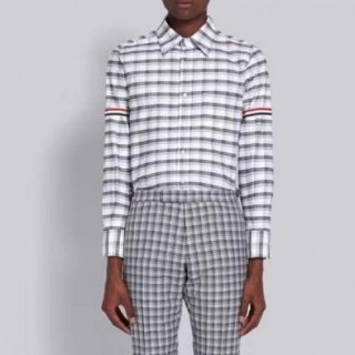 [톰브라운]Thom Browne 2020 Mens Strap Cotton Tshirts - 톰브라운 2020 남성 스트랩 코튼 셔츠 Thom01078x.Size(s - 2xl).그레이