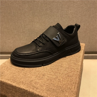 Louis Vuitton 2020 Men's Leather Sneakers - 루이비통 2020 남성용 레더 스니커즈,Size(245-275),LOUS1446,블랙