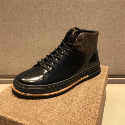Louis Vuitton 2020 Men's Leather Sneakers - 루이비통 2020 남성용 레더 스니커즈,Size(245-275),LOUS1448,블랙