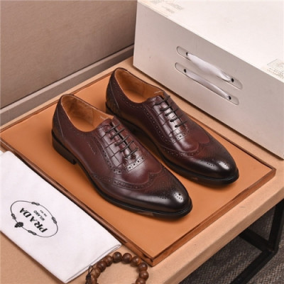 Prada 2020 Men's Leather Oxford Shoes  - 프라다 2020 남서용 레더 옥스퍼드 슈즈,Size(240-275),PRAS0608,브라운