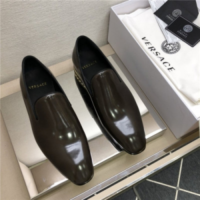 Versace 2020 Men's Leather Oxford Shoes - 베르사체 2020 남성용 레더 옥스퍼드 슈즈,Size(240-275),VERS0509,브라운