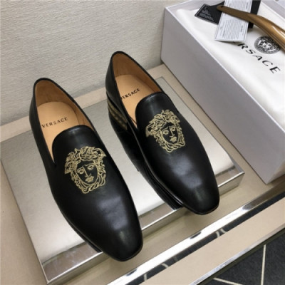 Versace 2020 Men's Leather Oxford Shoes - 베르사체 2020 남성용 레더 옥스퍼드 슈즈,Size(240-275),VERS0513,블랙