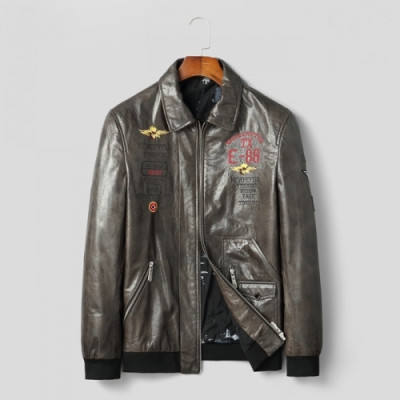 [알마니]Armani 2020 Mens Classic Leather Jackets - 알마니 2020 남성 클래식 캐쥬얼 가죽 자켓 Arm0807x.Size(m - 3xl).올리브